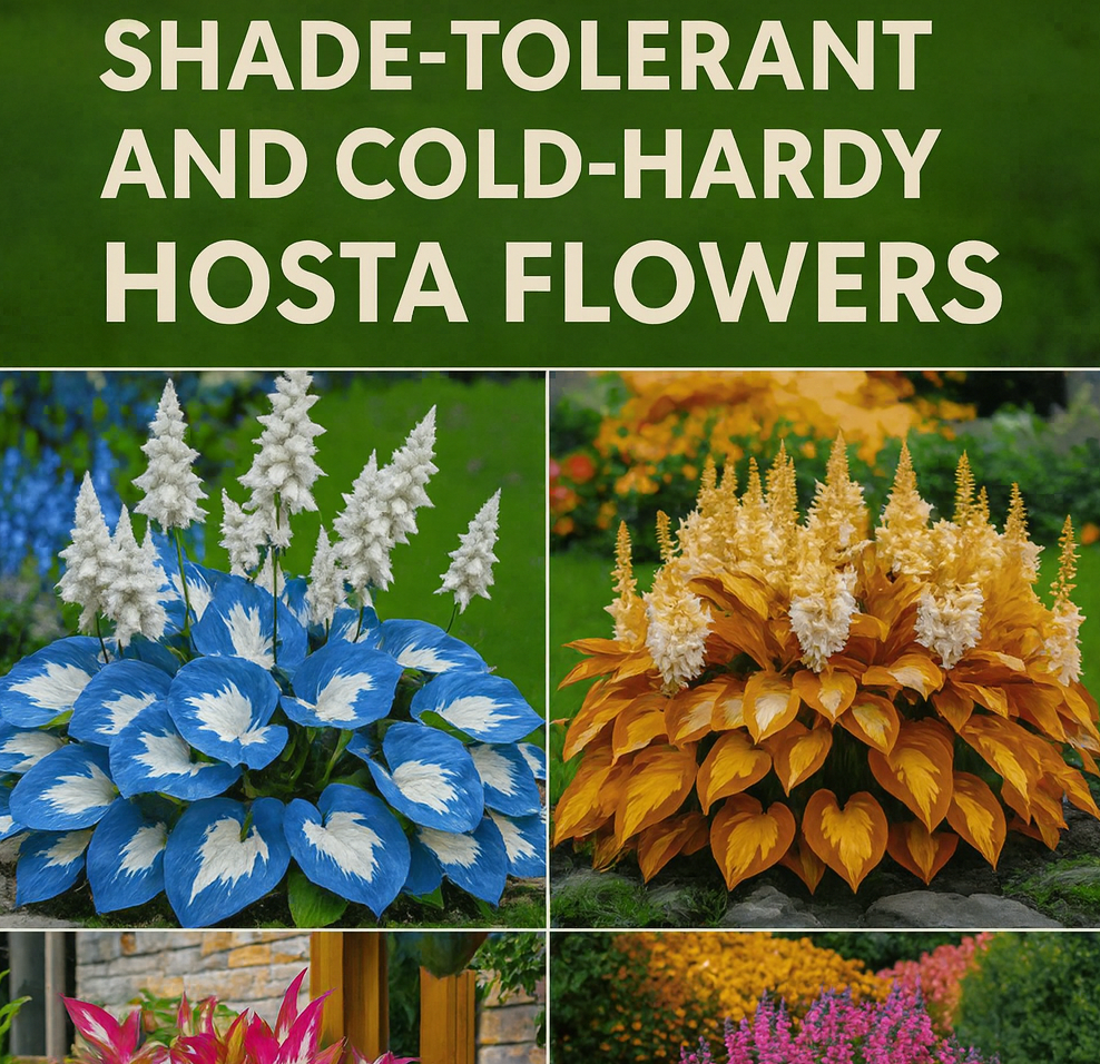 Shade-Tolerant and Cold-Hardy Hosta Flowers