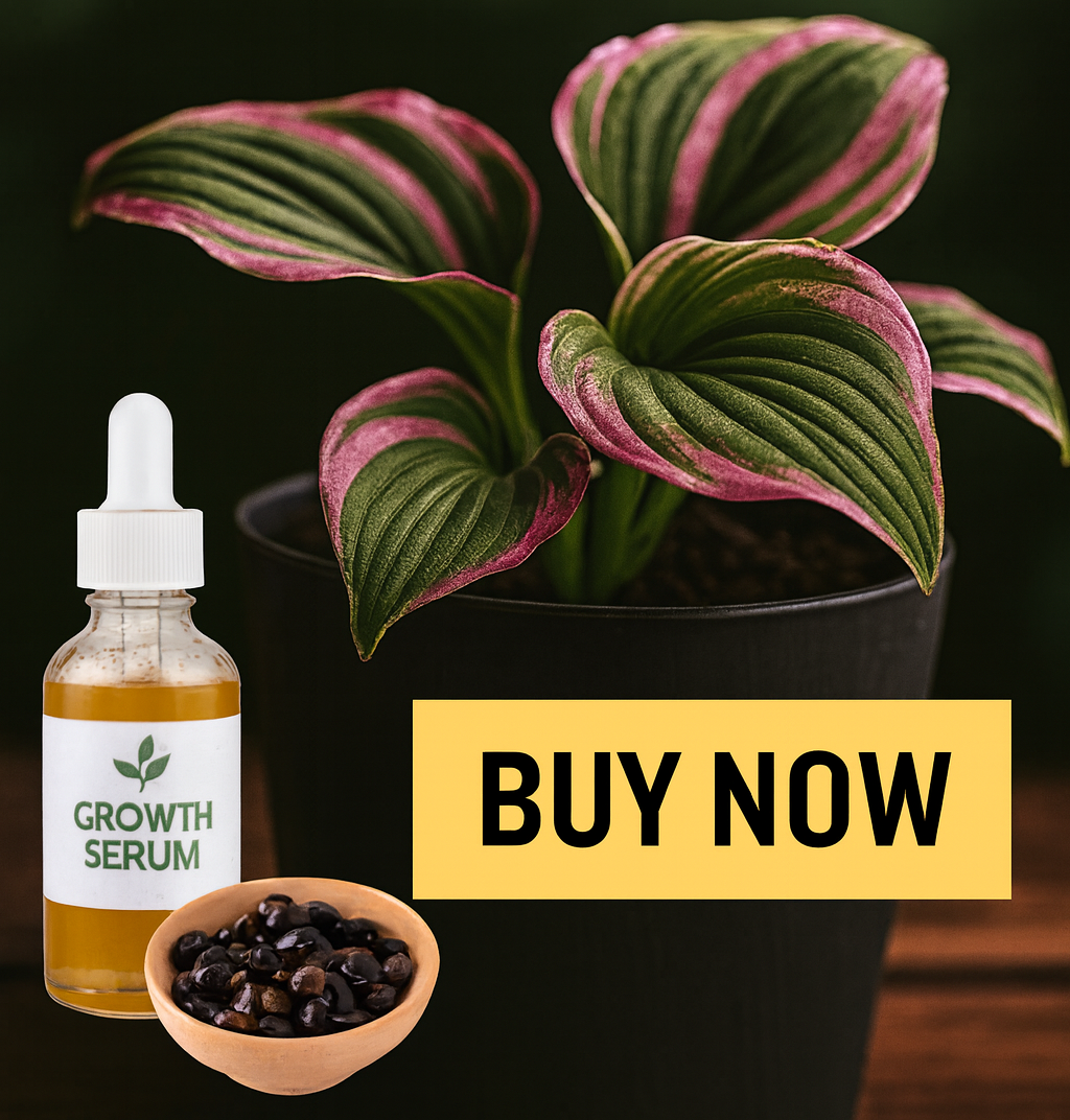 Black Hosta Seeds + Plant Growth Serum Free